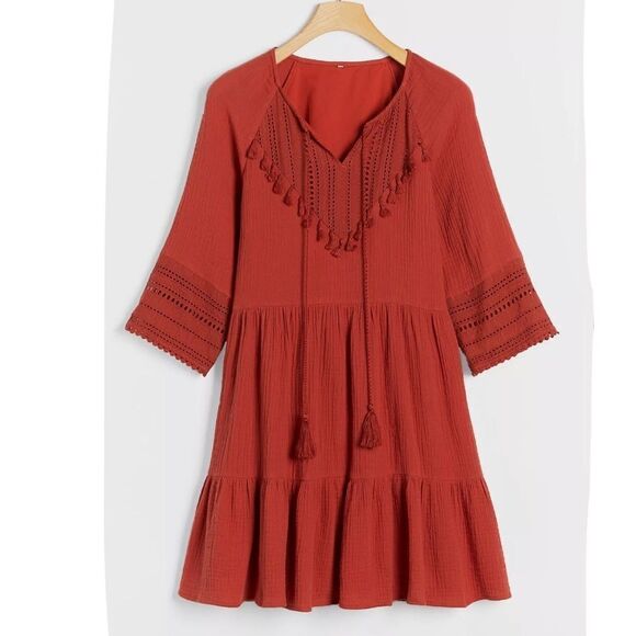 Anthropologie Dresses & Skirts - NWT Anthropologie Angelica Tasseled Tunic Dress